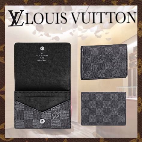 LOUIS VUITTON Damier Graphite Envelope Business Card 